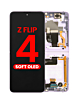 OLED Assembly with Frame for Galaxy Z Flip 4 F721 (VIOLET) (US & International) (Aftermarket OLED)