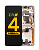 OLED Assembly with Frame for Galaxy Z Flip 4 F721 (GOLD) (US and International) (Premium)