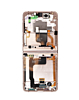 OLED Assembly with Frame for Galaxy Z Flip 4 F721 (GOLD) (US and International) (Premium)
