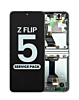 OLED Assembly with Frame for Galaxy Z Flip 5 F731 (CREAM) (US and International) (Service Pack)