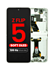 OLED Assembly with Frame for Galaxy Z Flip 5 F731 (CREAM) (US & International) (Aftermarket Pro OLED / 120HZ)