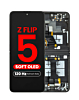 OLED Assembly with Frame for Galaxy Z Flip 5 F731 (GRAPHITE) (US & International) (Aftermarket Pro OLED / 120HZ)