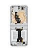 OLED Assembly with Frame for Galaxy Z Flip 6 F741 (WHITE) (US & International) (Aftermarket Pro OLED / 120HZ)