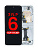 OLED Assembly with Frame for Galaxy Z Flip 6 F741 (SILVER SHADOW) (US & International) (Aftermarket OLED)