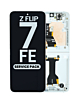OLED Assembly with Frame for Galaxy Z Flip 7 FE F761 (WHITE) (US & International) (Service Pack)