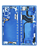 OLED Assembly with Frame for Galaxy Z Fold 7 F966 (BLUE) (US and International) (Service Pack)