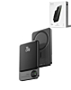 Magnetic Wireless Power Bank with LED Display (GRAY) (10000 mAh) (Only Ground Shipping)