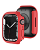 iWatch 45mm Hard PC Bumper Case with Tempered Glass - RED (Only Ground Shipping)