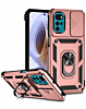Moto G22 Dual Layers Hybrid Case with Metal Ring And Camera Protector - ROSE GOLD (Only Ground Shipping)