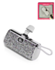 Brookstone Mini Diamond Power Bank with Built in USB C-L (WHITE) (2000mAh) (Only Ground Shipping)