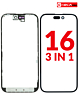 Buy the 3-in-1 Front Glass, Frame, and OCA for iPhone 16 G+ OCA Pro.