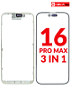 3in1 (Front Glass + Frame + OCA) for iPhone 16 Pro Max (G+ Oca Pro)