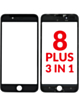 G+ OCA PRO 3-in-1 (Front Glass + Frame + OCA) for iPhone 8 Plus (BLACK) (Pack of 2)