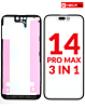 3in1 (Front Glass + Frame + OCA) (Premium) for iPhone 14 Pro Max (G+ Oca Pro)