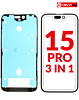 Order the 3-in-1 front glass, frame, and OCA premium for iPhone 15 Pro G+ OCA Pro.
