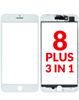G+ OCA PRO 3-in-1 (Front Glass + Frame + OCA) for iPhone 8 Plus (WHITE) (Premium) (Pack of 2)