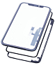 4in1 (Front Glass + Frame + Long Touch + OCA) for iPhone 11 Pro Max (G+ Oca Pro)