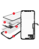 4in1 (Front Glass + Frame + Long Touch + OCA) for iPhone XS (G+ Oca Pro)