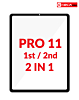 G+Oca Pro iPad Pro 11 1st / 2nd Generation Front Glass with OCA (2in1) (BLACK)