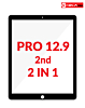 G+Oca Pro iPad Pro 12.9 2nd Generation Front Glass with OCA (2in1) (BLACK)