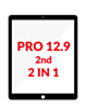 G+ OCA PRO 2-in-1 (Front Glass + OCA) for iPad Pro 12.9" (2nd Gen 2017) (BLACK)