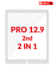 G+Oca Pro iPad Pro 12.9 2nd Generation Front Glass with OCA (2in1) (WHITE)