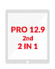 G+ OCA PRO 2-in-1 (Front Glass + OCA) for iPad Pro 12.9" (2nd Gen 2017) (WHITE)