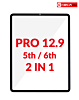 G+Oca Pro iPad Pro 12.9 5th / 6th Generation Front Glass with OCA (2in1) (BLACK)