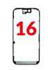 G+ OCA PRO Metal Frame for iPhone 16 (Premium) (Pack of 5)