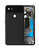 Housing Frame with Small Components Pre-Installed for Google Pixel 3A XL (JUST BLACK) (Service Pack)
