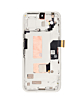 OLED Assembly with Frame (with Finger Print Sensor) for Google Pixel 8A (PORCELAIN) (Premium)