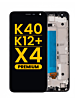 LCD Assembly with Frame for LG K40 (X420) / K12 Plus / X4 (2019) (BLACK) (Premium)