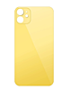 Shop the Back Glass with a bigger camera hole for iPhone 11, no logo, in yellow.
