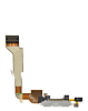 Charging Port Flex Cable for iPhone 4 CDMA (WHITE) (Premium)