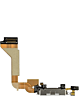 Charging Port Flex Cable for iPhone 4 GSM (WHITE) (Premium)
