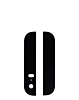 Back Glass Set for iPhone 5S (Top & Bottom) (BLACK)