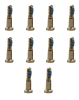 Bottom Screws for iPhone SE (2020) / 8P / 8 / 7P / 7 (GOLD) (Pack of 10)