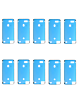 Waterproof Pre-cut LCD Adhesive Tape for iPhone 7 Plus (BLACK) (Pack of 10)