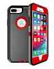 Heavy Duty Case for iPhone 8P / 7P (BLACK & RED) (Only Ground Shipping)