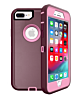 Heavy Duty Case for iPhone 8P / 7P (MAROON & PINK) (Only Ground Shipping)