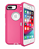 Heavy Duty Case for iPhone 8P / 7P (HOT PINK & WHITE) (Only Ground Shipping)