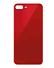 Back Glass with Bigger Camera Hole for iPhone 8 Plus (NO LOGO) (RED)