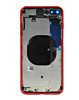 Back Housing Frame with Small Components Pre-Installed for iPhone 8 Plus (NO LOGO) (RED)