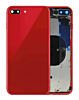 Back Housing Frame with Small Components Pre-Installed for iPhone 8 Plus (NO LOGO) (RED)