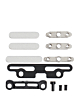 Full Button And Bracket Set for iPad Pro 11" 5th Gen (2024) / Pro 13" 7th Gen (2024) (11 Piece Set) (SILVER)