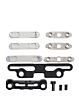 Full Button And Bracket Set for iPad Pro 11" 5th Gen (2024) / Pro 13" 7th Gen (2024) (11 Piece Set) (SILVER)