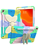 Protective Butterfly Stand Desing Case - COLORFUL GREEN for iPad 10.2" (7th / 8th / 9th) / Air 3 / Pro 10.5 (Only Ground Shipping)