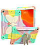 Protective Butterfly Stand Desing Case - COLORFUL ROSE for iPad 10.2" (7th / 8th / 9th) / Air 3 / Pro 10.5 (Only Ground Shipping)