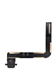 Charging Port Flex Cable for iPad 6 (2018) / iPad 5 (2017) / Air 1 (Soldering Required) (BLACK) (Premium)