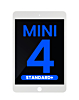 Standard+ iPad Mini 4 LCD Assembly (WHITE) (Sleep / Wake Sensor Flex Pre-Installed)